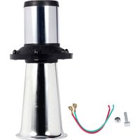 Clacson d'allarme retrò Sorandy da 110 dB per auto e camion, stile vintage, rosso, motore robusto, universale per veicoli a 12 V (ARGENTO)