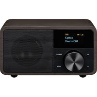 Sangean Genuine Mini DDR-7 Tischradio DAB+, UKW AUX, Bluetooth® Dunkelbraun