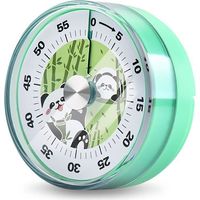 Minuteur Visuel Timer,60 Minutes Chronometre et Compte à Rebours,Silencieux Outil de Gestion du Temps avec Rappel de Batterie Faible