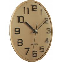 Reloj de Pared Karlsson Números 3D Oro Diseño Moderno