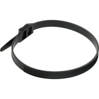 Colliers Serre-câbles Hbf Noirs Fixation Robuste 9x350mm En Nylon - Hbf