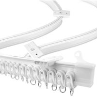 Tringle Rideau Extensible 5 Mètres Flexible pour Séparation de Pièces