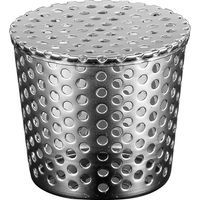 Fallrohrfilter, 18 x 9 cm Edelstahl-Dachrinnenschutz, perforierte konische Dachrinnenabdeckung, verhindert Verstopfungen