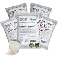Tapetenkleister Vliestapetenkleister – 5er Vorteilspack, Kleister Vliestapete für 150 m², fleckenfrei & korrigierbar, gebrauchsfertig in 10 Min – Veluxis