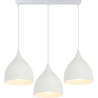 Modern E27 Ceiling Light Retro 3 Heads Antique Pendant Light Vintage Creative Ceiling Light For Bar Cafe Barn White