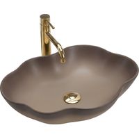 LAVABO DA APPOGGIO REA PEARL OMBRE 48 BEIGE