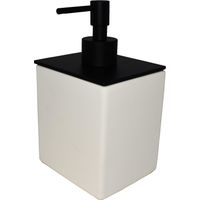 Dispenser per sapone liquido da appoggio Pollini Acqua Design Ebox EB1424A9 Nero opaco