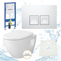 Geberit Vorwandelement Vento WC spülrandlos Komplettset Delta 35