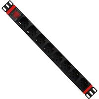 WP WPN-PDU-I01-08 Stromverteilereinheit (PDU) 8 AC-Ausgänge 1.5U Schwarz