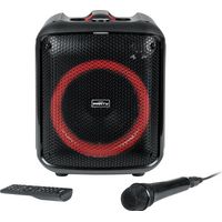 BIGBEN PARTYBTHPMAX - Drahtloses Lichtlautsprecher - Bluetooth 5.3 - 200W - USB, SD, Aux-In - Kabelmikrofon (ideal für Karaoke)