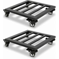 Toque Plant Caddy with Wheels Heavy Duty Rolling Plant Stand Trolley 2PCS
