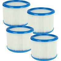 vhbw 4x filtre plissé compatible avec Protool Festool VCP700E-M, VCP700E aspirateur - blanc / bleu
