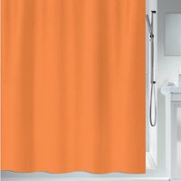 Rideau de douche Polyester PRIMO 240x180cm Orange Clair Spirella