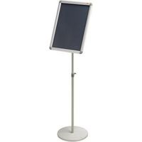 Infodisplay ® Premium Plus 30 x 90 x 30 cm (B x H x T) DIN A3 silber