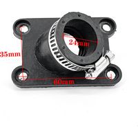 Collecteur d'admission pour moteur de moto compatible avec KTM50EX 50 cm³, petit modèle tout-terrain à collecteur repliable.
