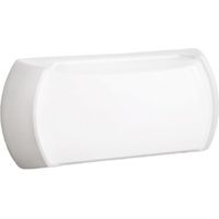 Applique plafoniera metacrilato gea led nut led lampada parete soffitto esterno moderna ip54, colore bianco