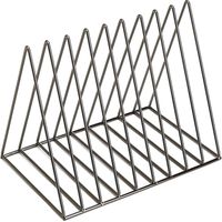 Présentoir métallique pour disques vinyles Présentoir triangulaire pour 60 disques Porte-journaux Support pour disques vinyles, CD et magazines (Noir)