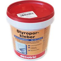 Decotric stiroporkleber 1kg colla per polistirolo ed espanso rigido