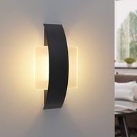 GBLY 2ER LED Wandleuchte Innen Wandlampe Flur Warmweiß Modern DesignTreppenhaus Nachtlampe Bettlampe aus Acryl 6W 3000K Energiesparen Wandbeleuchtung für Wohnzimmer Schlafzimmer Kinderzimmer