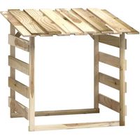 Une pergola couverte, 100x90x100 cm, en bois de pin imprégné.