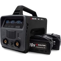 Equipo de soldadura, solbat sb-120 90a + 2 baterías lítio 20 v/40 v, 26,6 x 15,8 x 22 cm
