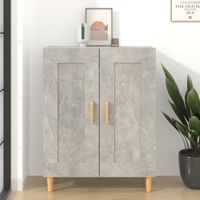 Credenza bassa,Armadietto,Mobile da Cucina Grigio Cemento 69,5x34x90 cm in Legno Multistrato -BY84386