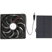 Solar-Lüfterset mit monokristallinem Silizium für den Außenbereich, geeignet für Wohnwagen, Wohnmobile, Toiletten und Tierhäuser, 12 V, 3 W