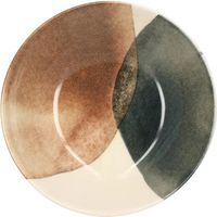 6 x assiettes creuses GAIA - 20cm - Grès - Novastyl