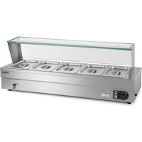 VERTES Scaldavivande in acciaio inossidabile da 1500W, 5x 1/2 GN