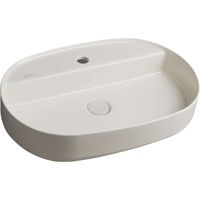 Sapho Isvea - Aufsatzwaschtisch 60x40 cm, Hahnloch, Ivory 10NF65060-2K