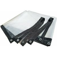 Bâche transparente 2x2 mètres, bâche extra résistante, bâche transparente pour serres