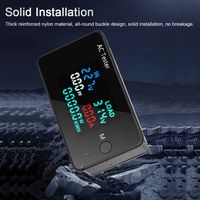 Decdeal AC Dual Spannung Digitaler Tester 0-500V Voltmeter 0-100A Amperemeter Professionelle Stromversorgungsmesser Elektrikerin Verbrauchsmonitor-Tools