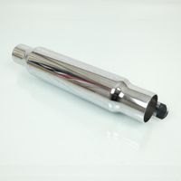 generischer Auspufftopf shorty verchromt Länge 304mm für Motorrad