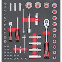 Módulo de herramientas pinza de manguito 1/4+1/2"FORTIS