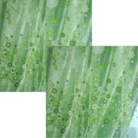 Tissu Xubond, rideaux en tulle à motifs floraux, rideaux occultants simples, verts, rideaux occultants.