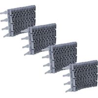 vhbw 4x Brosse compatible avec Zodiac RG3200, RT 3200, RT 2100 robot aspirateur de piscine - en caoutchouc, 24,7 x 18 x 2,8 cm