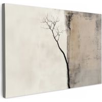 CUADRO EN LIENZO Wabi sabi - Planta - Beige Cuadros Para Dormitorio 30x20 cm