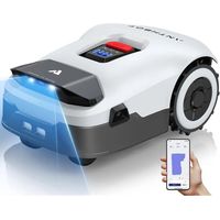 Tondeuse robot sans fil LEDANDER Genie800 AI, Max. Robot tondeuse à gazon 1500 m², RTK pleine bande de fréquences + vision par 4 caméras