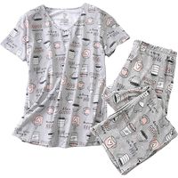 Ensembles pyjama femme : haut et pantalon Capri