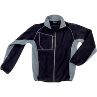 Excess Fleecejacke Champ, Gr. L, schwarz/grau