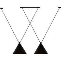 Pendant Lamp TOOLIGHT APP548-2CP Loft Black 2-light points E27 18x18cm