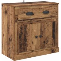 Vidaxl – Buffet en bois d'ingénierie 70 x 35.5 x 67.5 cm – Étagères intégrées – Système de porte à charnière – Poignées modernes
