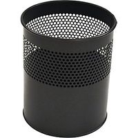 Papelera redonda capacidad 15 l H x Ø 320 x 260 mm negro