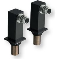 COLONETTES CARREE POUR QM107 ENTRAXE BAIGNOIRE 150 mm NOIR - CRISTINA ONDYNA PD49813