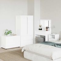 vidaXL Armadio 80 x 48 x 57 cm Legno ingegnerizzato Bianco