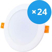 Lot 24x Downlight LED 18W 1620lm 120D - 840 Blanc Froid