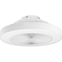 Ventilador de Techo con Luz LED Ajustable Orbegozo Ventilador Silencioso 51,5cm con Mando a Distancia Modo Invierno-Verano