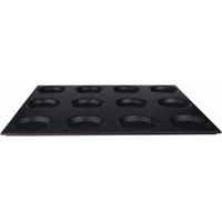 Teglia gastronorm antiaderente con 12 stampi diametro 12,5 cm53x65 hCm2