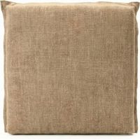 Tête de lit tapissée aggloméré marron 100x107x7,5cm