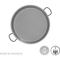 Paella En Acier Poli Pour Induction Et Vitroceramique Ø36cm (7 Personnes). Vaello